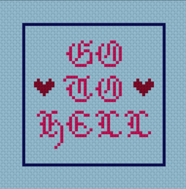 Go to Hell Pattern - Beginner Friendly Cross Stitch