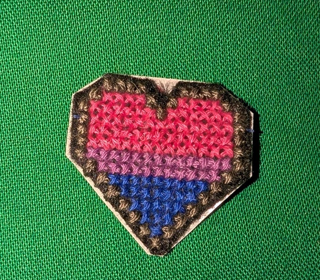 Pride Flag Heart Patches