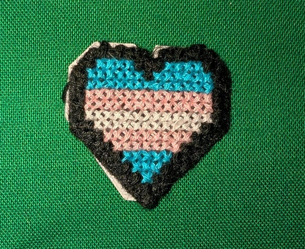 Pride Flag Heart Patches