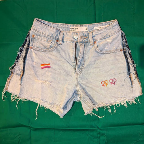 "I <3 MY HOT GF" Lesbian Pride Shorts