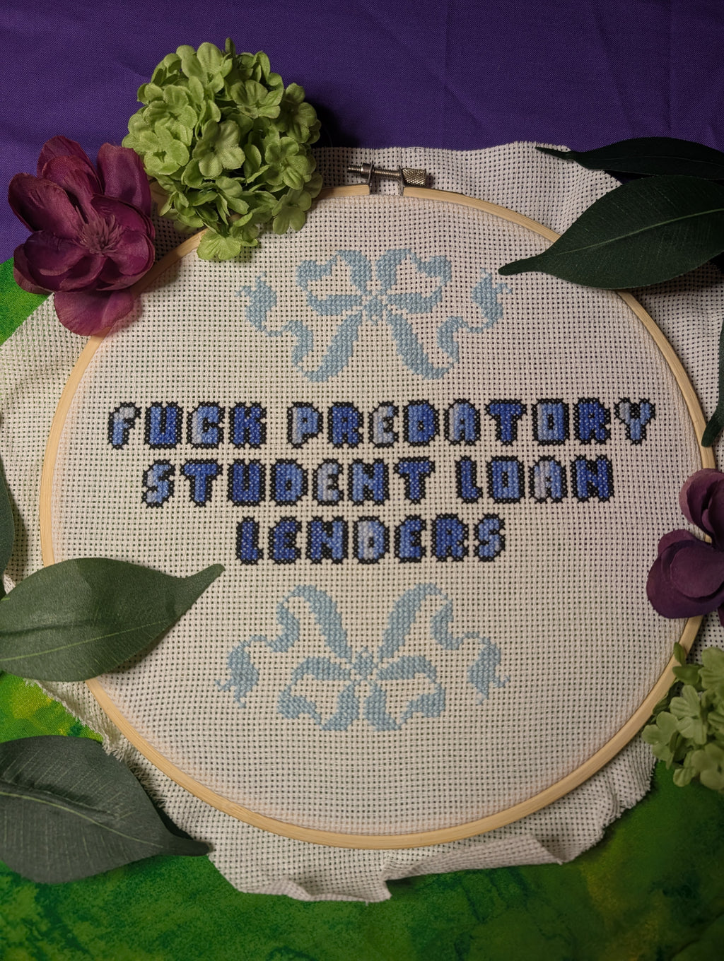 Fuck Predatory Student Loan Lenders Wall Hanging